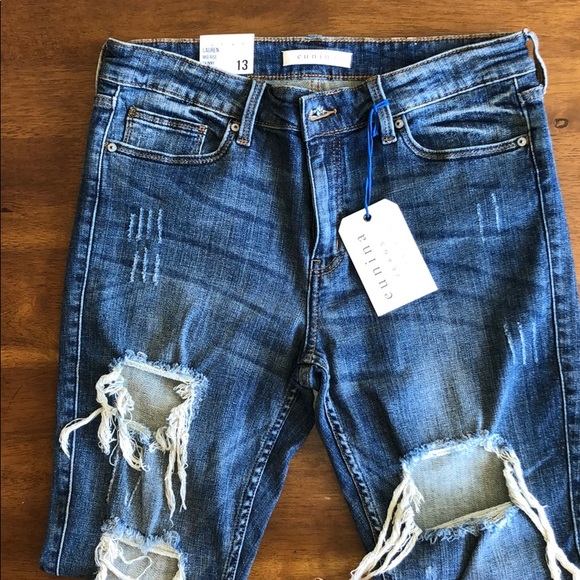 eunina Denim - eunina Lauren Mid-Rise Skinny Jeans